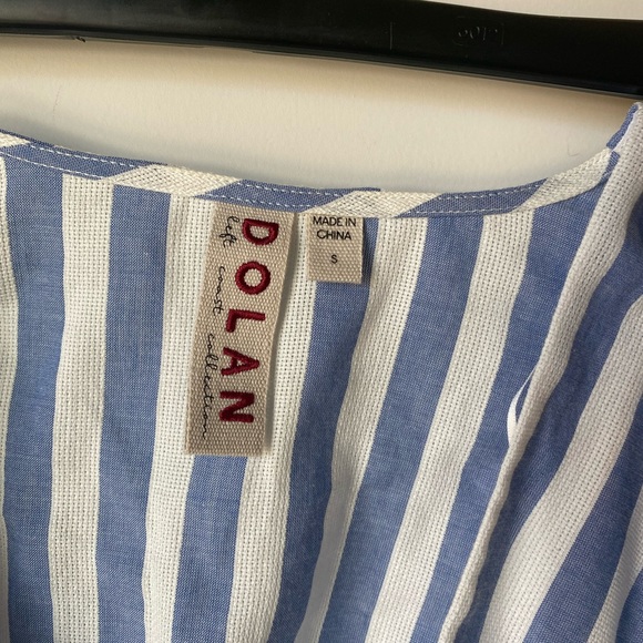 🔥Dolan by Anthropologie beautiful striped blue white top size S - Picture 8 of 11